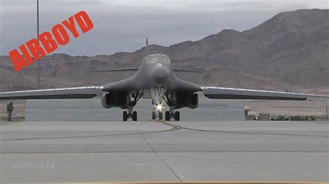 B-1 Bomber Takeoff (2010) - YouTube