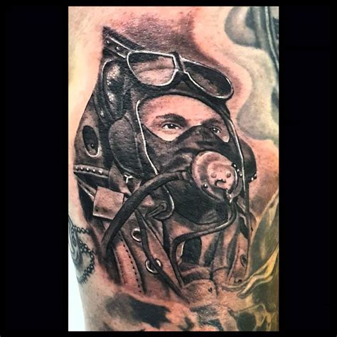 WW2 Spitfire Pilot by George Scharfenberg : TattooNOW