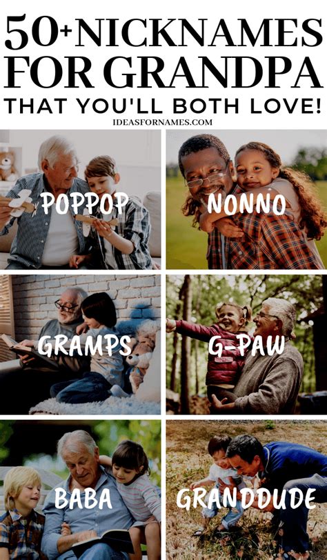 50+ Alternative Nicknames That Are Perfect For Grandpa - Ideas For ...