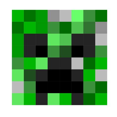 Minecraft Creeper Face Png Pixel Art Minecraft Pixel Art Creepers 56940 ...