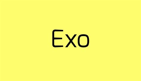 EXO font google font