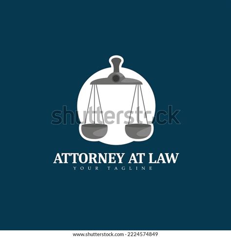 Attorney Law Vector Mascot Logo Template Stock Vector (Royalty Free ...