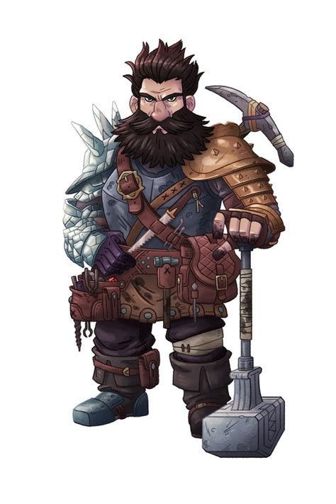 Pathfinder Dwarf by mscorley on DeviantArt