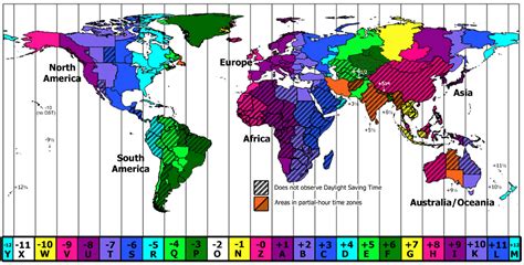 World Map Of Time Zone - Winter Storm 2024