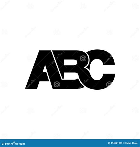 Letter ABC Simple Monogram Logo Icon Design. Stock Vector ...