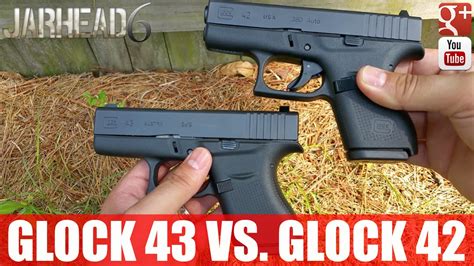 Glock 43 Vs. Glock 42: Size Comparison - YouTube