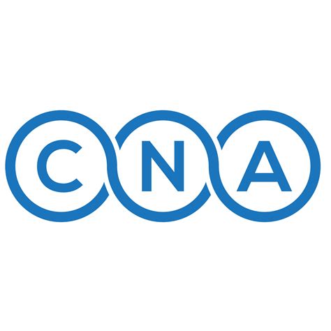 CNA letter logo design on white background. CNA creative initials ...