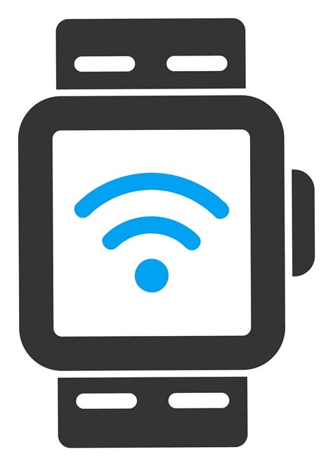 Vector Wi-fi Smart Watches Flat Icon. Vector Pictograph Style Is ...