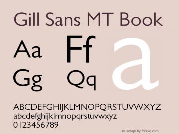 Gill Sans MT Font,Gill Sans MT Book Font,GillSansMT-Bk Font|Gill Sans ...