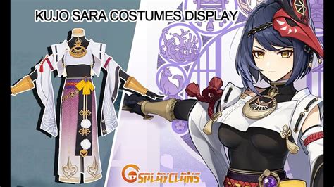 Genshin Impact Kujo Sara Cosplay Costumes Display Cosplay Costumes ...