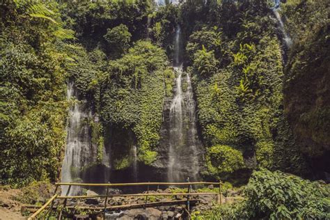 Bali, Fiji Waterfall from the Sekumbul Waterfalls, Indonesia, Asia ...