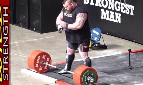 Eddie Hall Deadlift World Record 500kg (1102lbs) – Includes Full ...