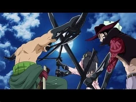 One Piece Zoro Vs Mihawk