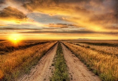 nature, Sunset, Road, HDR Wallpapers HD / Desktop and Mobile Backgrounds