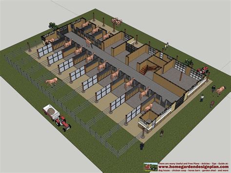 Mina: HB100 Horse Barn Plans Horse Barn Design