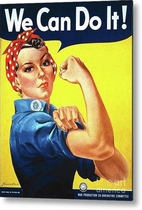 World War Two Propaganda Poster Metal Print by Esoterica Art Agency