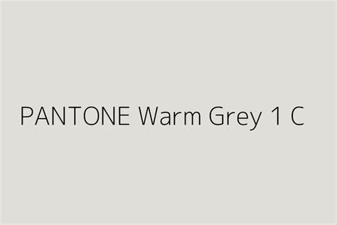 PANTONE Warm Grey 1 C Color HEX code