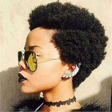 #naturalhairstylesforshorthair | Short afro hairstyles, 4c natural hair ...