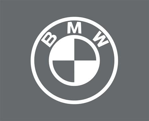 BMW Brand Logo Symbol White Design Germany Car Automobile Vector ...