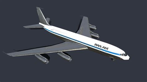 Boeing 707 - 3D model by Tim_samedov [fb0c5a7] - Sketchfab