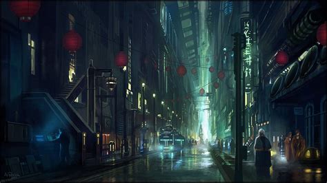 Anime Raining City Background Find the best anime city background on ...