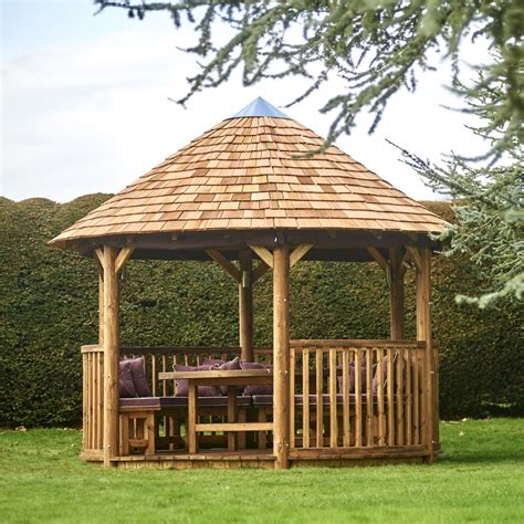 3.8 Premium Garden Gazebo | Wooden Gazebo | Wooden gazebo, Garden ...