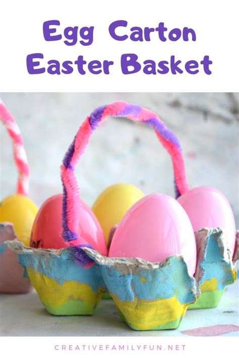 Egg Carton Easter Basket Craft - Creative Family Fun