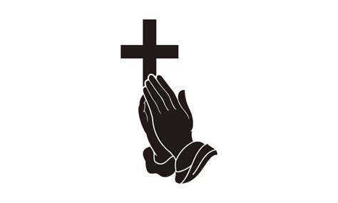 Religious Svg Cross Clipart Digital Download God Svg Praying Hands