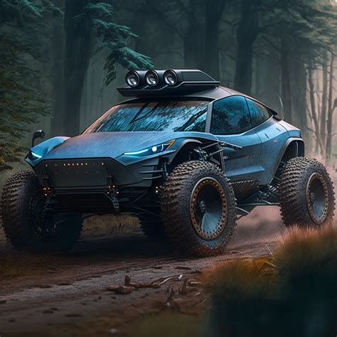 I asked AI to create an off-road Tesla Model 3 - Chris Duke