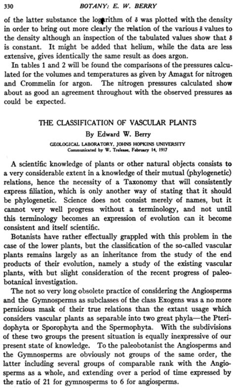 The Classification of Vascular Plants | PNAS