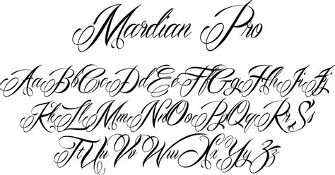 Cursive Lettering Fonts For Tattoos - Printable Calendars AT A GLANCE