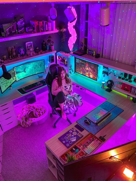 Brittnaynay3 on Twitter | Video game room design, Computer gaming room ...