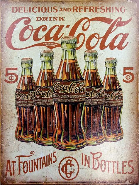 Fine plaque murale Coca-Cola en métal - Style vintage: Amazon.fr ...