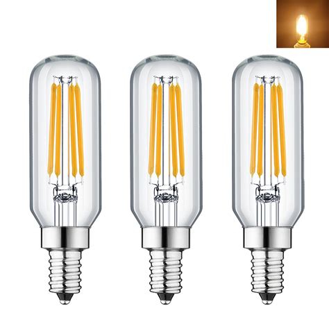 Rayhoo E12 Base LED candelabra light bulbs, 4W 110V, Edison Filament ...