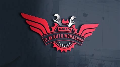 How to create Auto Repair Shop logo design||best auto repair logo ...