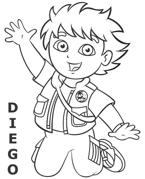 Diego Dora Coloring Pages