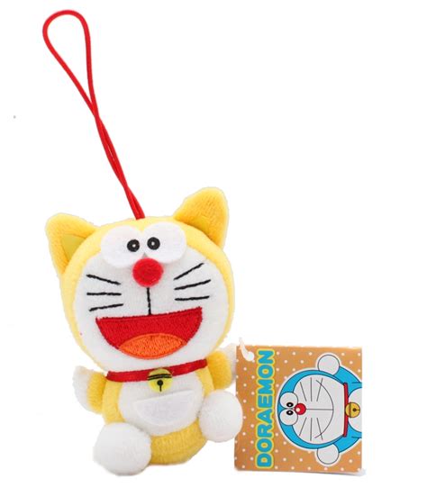 Brand New Doraemon 3" Yellow Dora Mini Mascot Stuffed Plush Doll Toy by ...