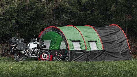 The World's LARGEST Motorcycle Tent: the Lone Rider MotoHouse - YouTube