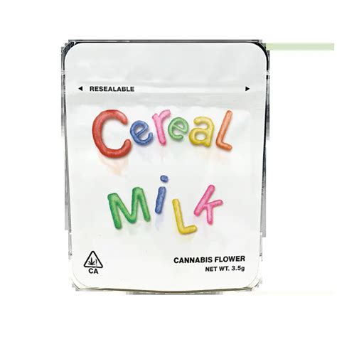 Cereal Milk Mylar Bags - Labelled or Unlabelled - Strain Labels