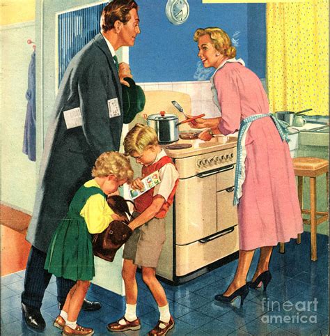 John Bull 1950s Uk Cooking Kitchens Drawing by The Advertising Archives ...