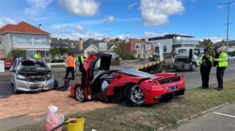 Rare £2.5m Ferrari Enzo badly damaged after smashing into Honda and ...