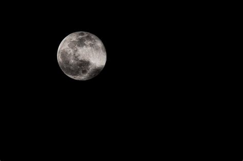 Full Moon In Dark Night Sky · Free Stock Photo