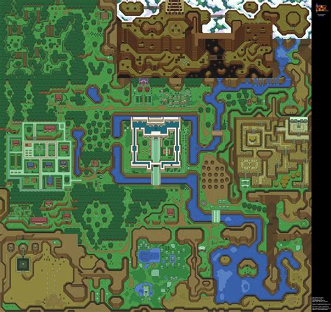 The Legend of Zelda: A Link to the Past - Light Overworld Map ...