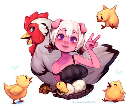 Emelie and chickens by CyanCapsule on DeviantArt | Character art, Furry ...