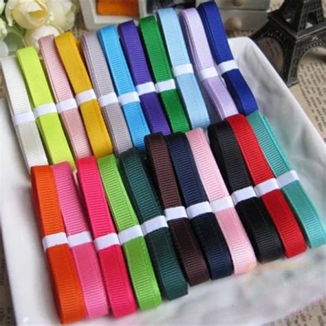 free shipping solid color grosgrain ribbons 9mm 100% polyester printed ...