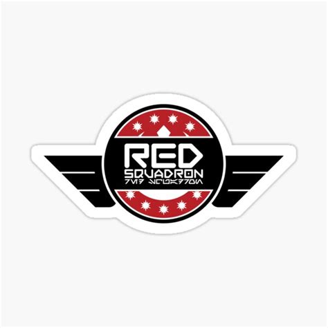 "Red Squadron Logo" Sticker for Sale by DS-181-3 | Redbubble