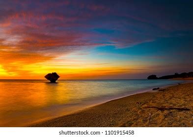 Beach Sunset Okinawa Stock Photo 1101915458 | Shutterstock