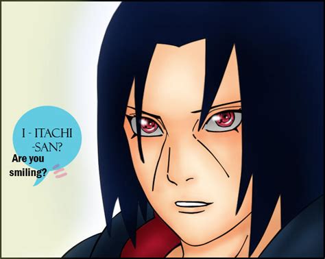 Itachi smiling by bayrozoma on DeviantArt