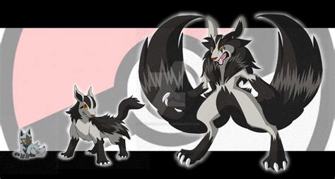 Mightyena Evolution Line by Corkscrew-Reality on DeviantArt