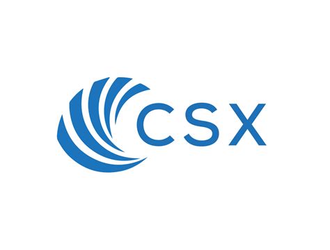 CSX letter logo design on white background. CSX creative circle letter ...